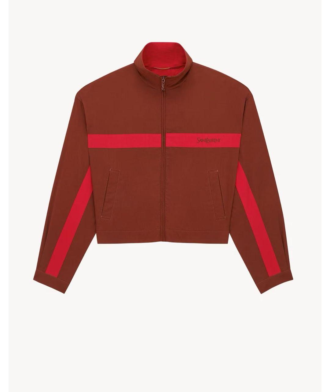 SAINT LAURENT Красная хлопковая куртка, фото 4