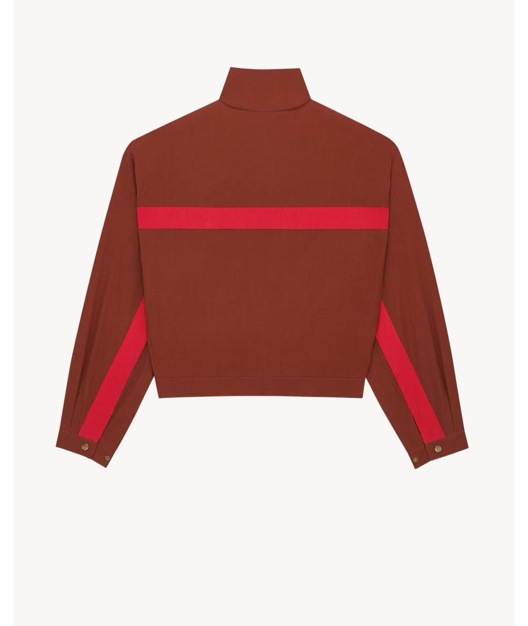 SAINT LAURENT Красная хлопковая куртка, фото 3