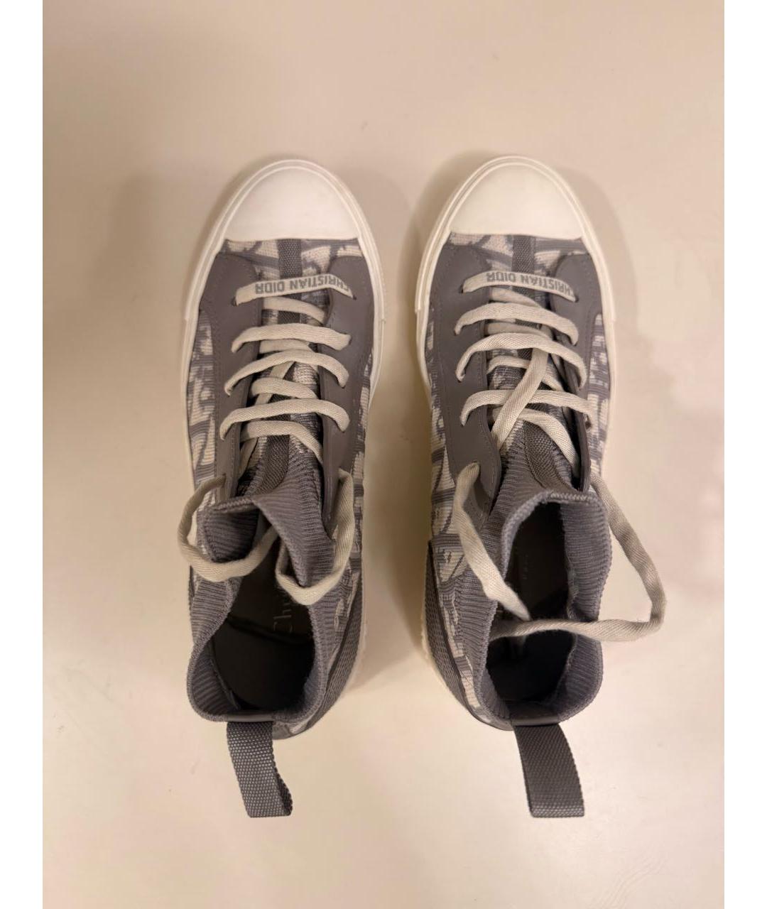 CHRISTIAN DIOR Серые кеды, фото 3