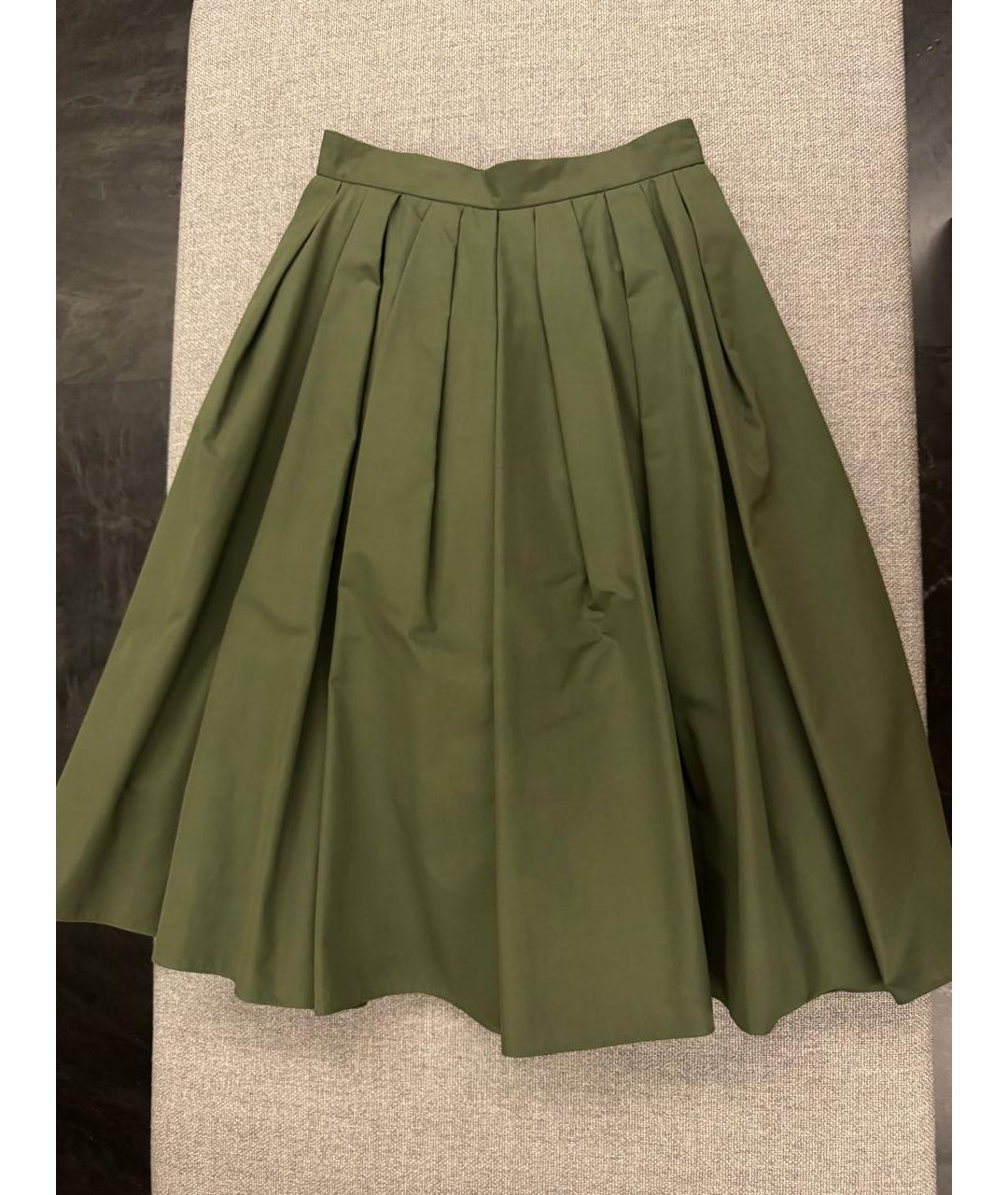 ALEXANDER MCQUEEN Хаки хлопковый костюм с юбками, фото 2