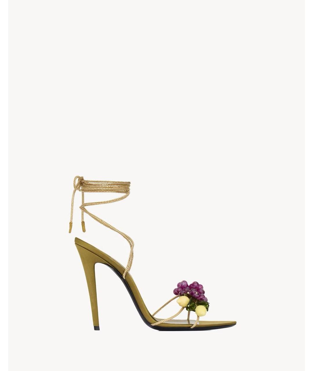 SAINT LAURENT Желтые туфли, фото 4