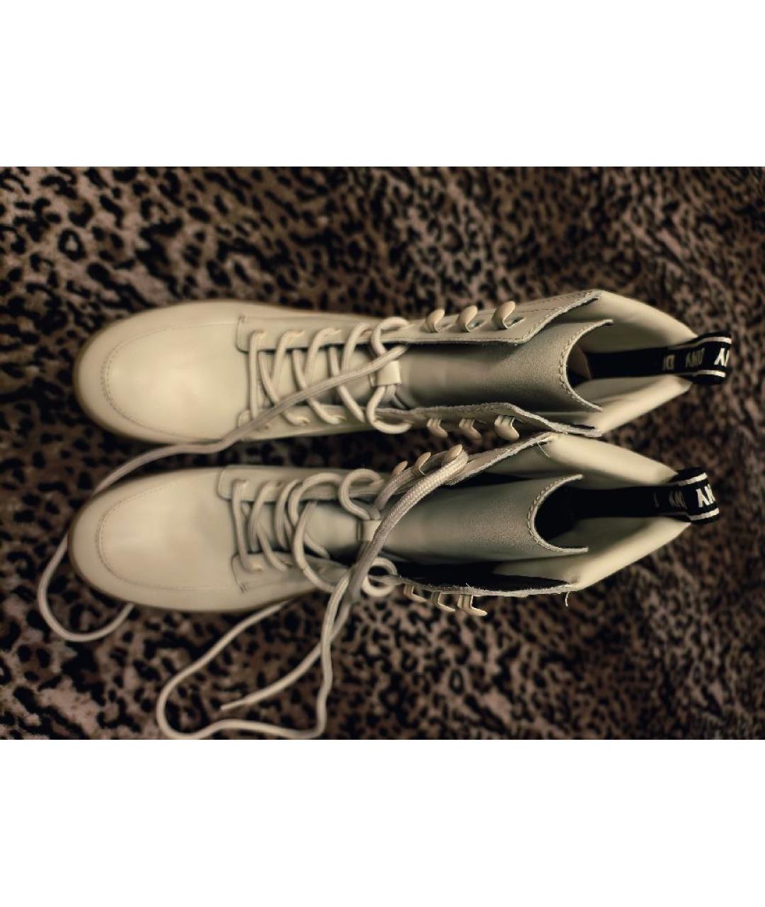 DKNY Бежевые кожаные ботинки, фото 5