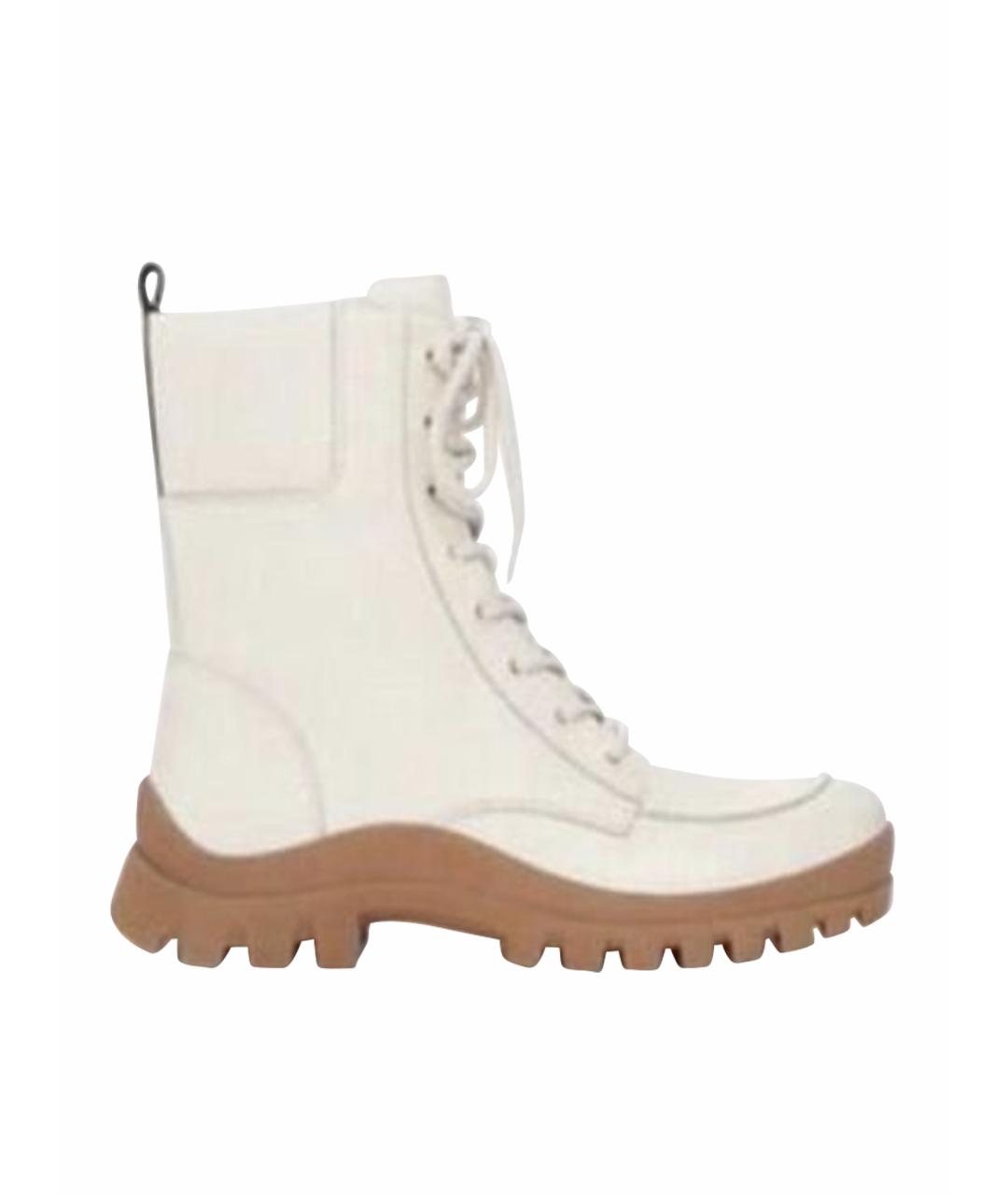 DKNY Бежевые кожаные ботинки, фото 1