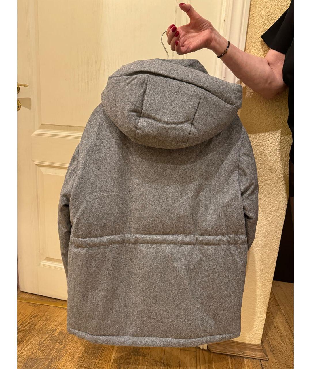 12 STOREEZ Серый шерстяной пуховик, фото 2