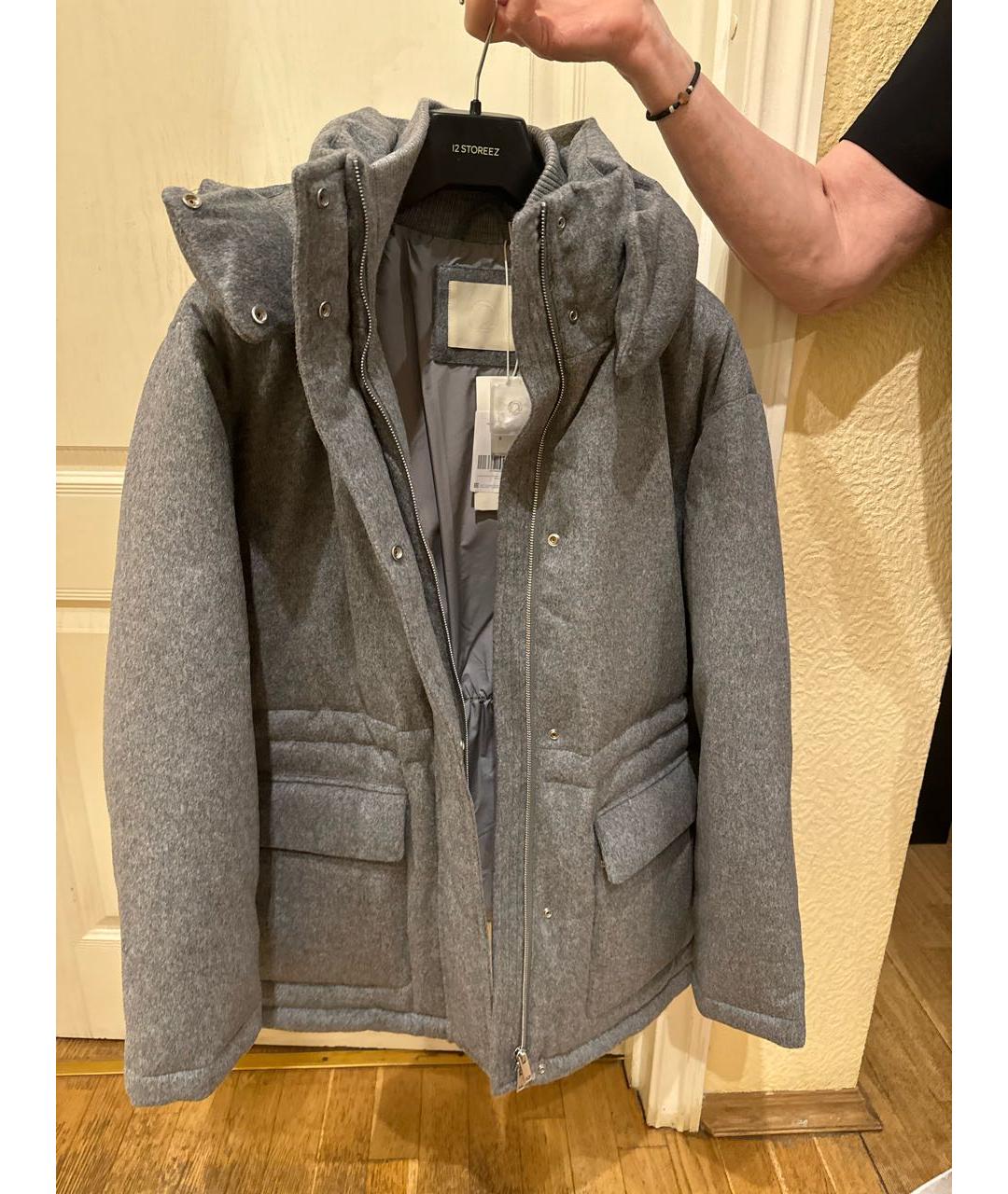 12 STOREEZ Серый шерстяной пуховик, фото 8