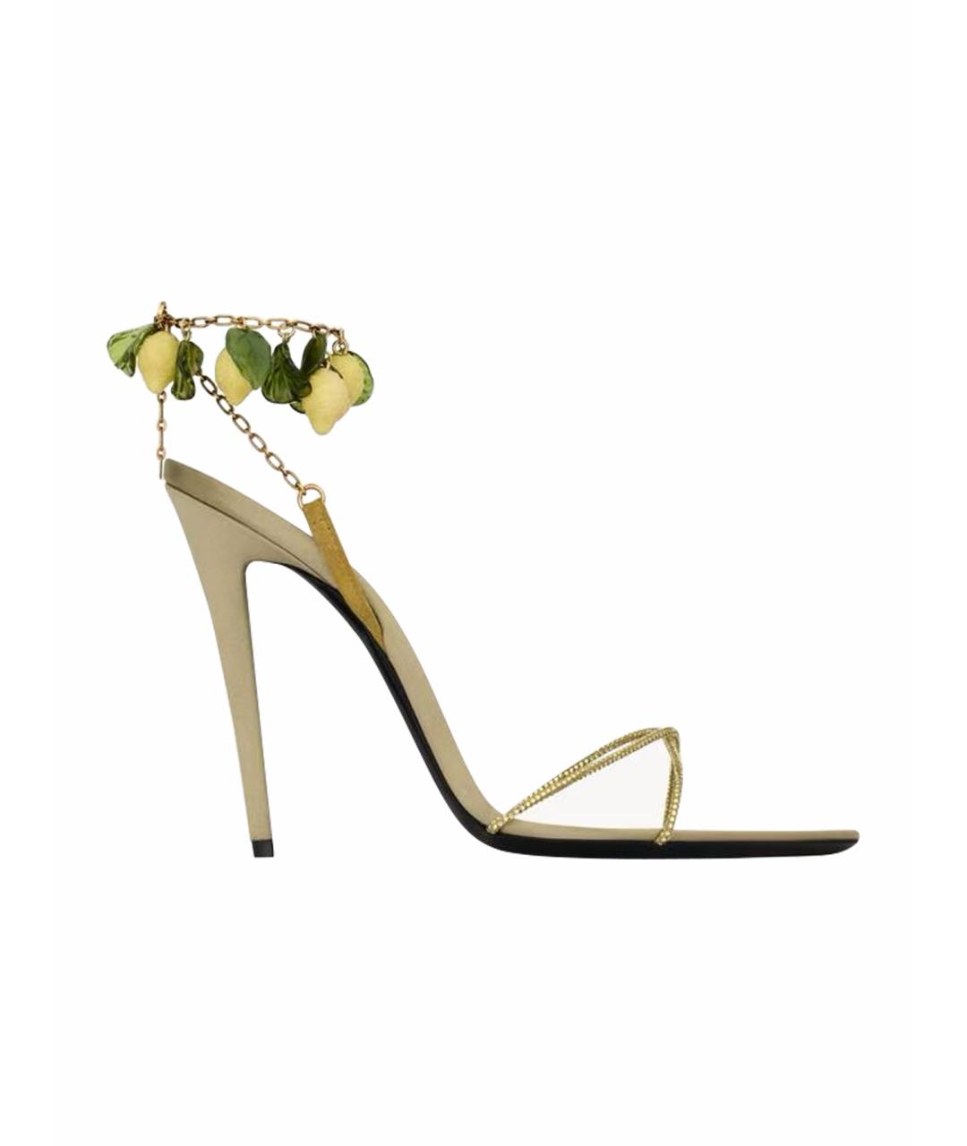 SAINT LAURENT Зеленые туфли, фото 1