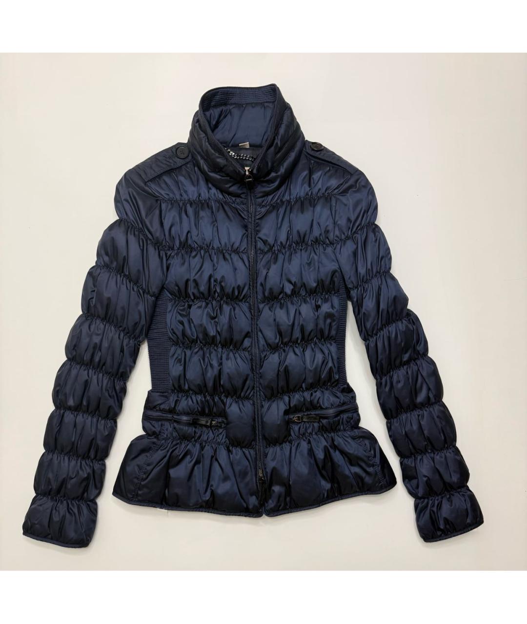 BURBERRY Темно-синий полиамидовый пуховик, фото 9