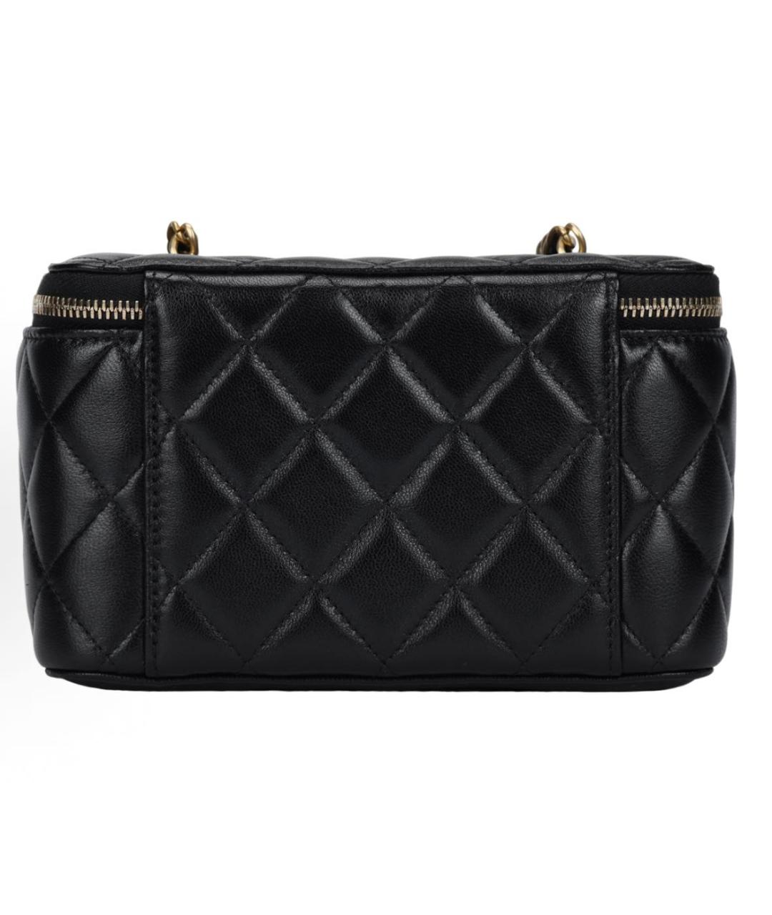 CHANEL Черная кожаная сумка через плечо, фото 3