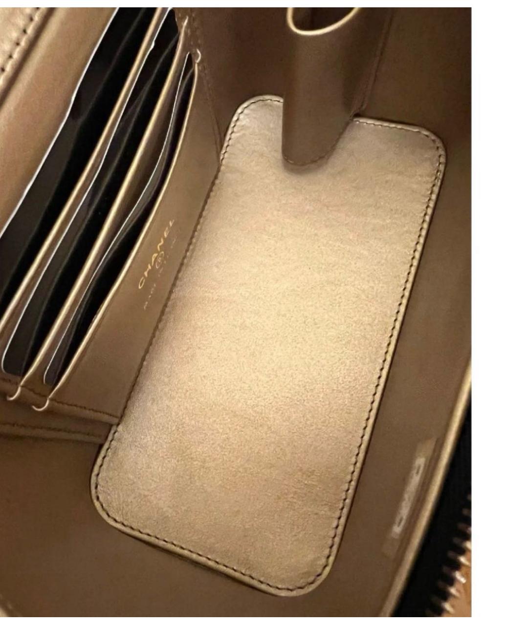 CHANEL Черная кожаная сумка через плечо, фото 7