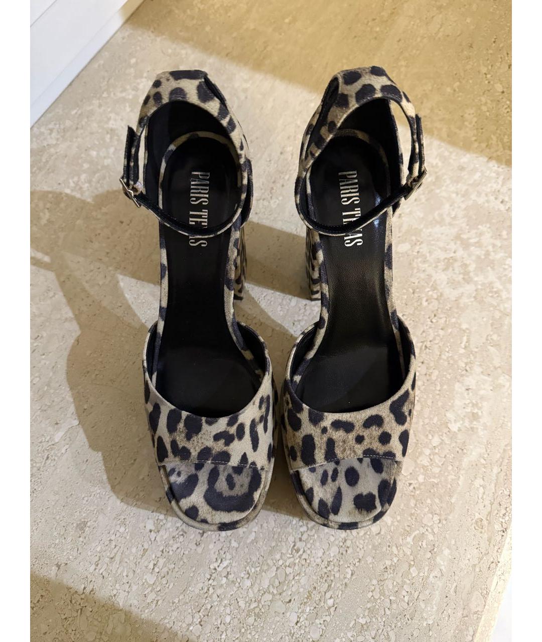 PARIS TEXAS Бежевые замшевые босоножки, фото 2