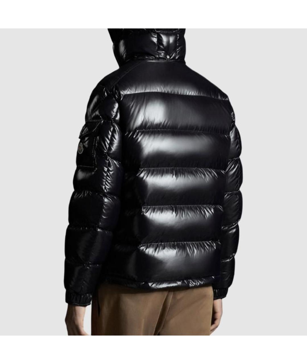 MONCLER Черный пуховик, фото 5