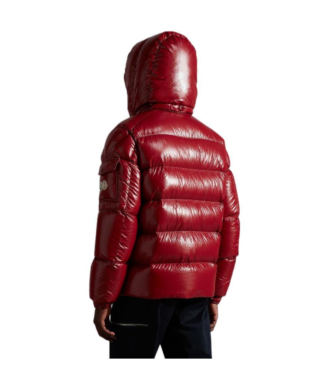 MONCLER Красный пуховик, фото 3