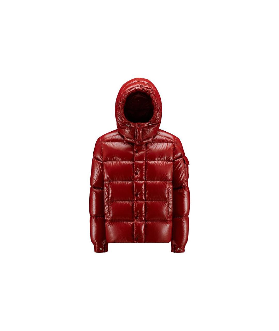 MONCLER Красный пуховик, фото 1