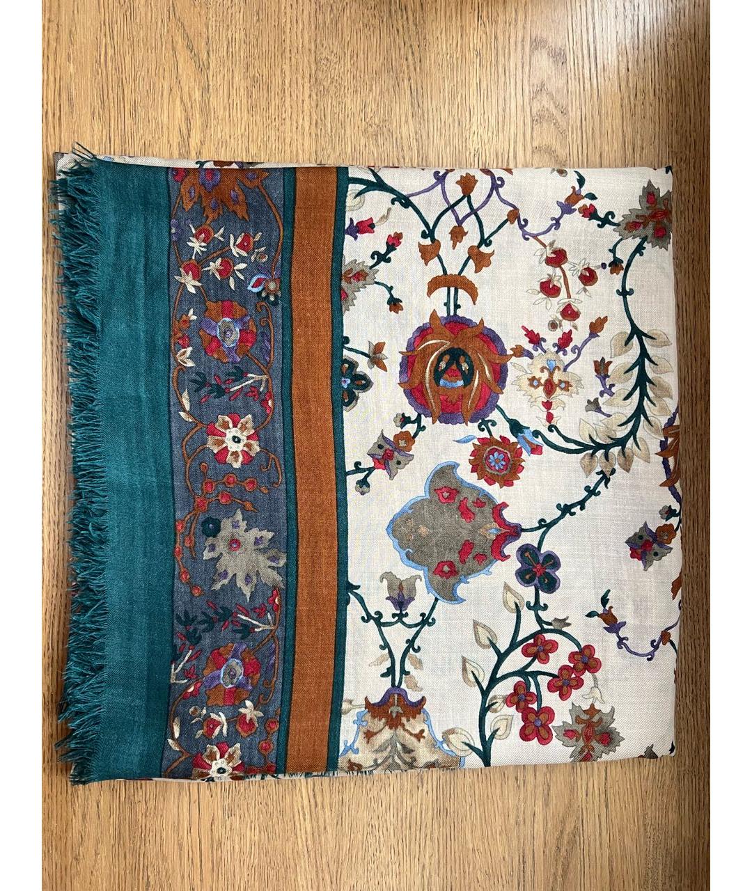 LORO PIANA Серый кашемировый платок, фото 5