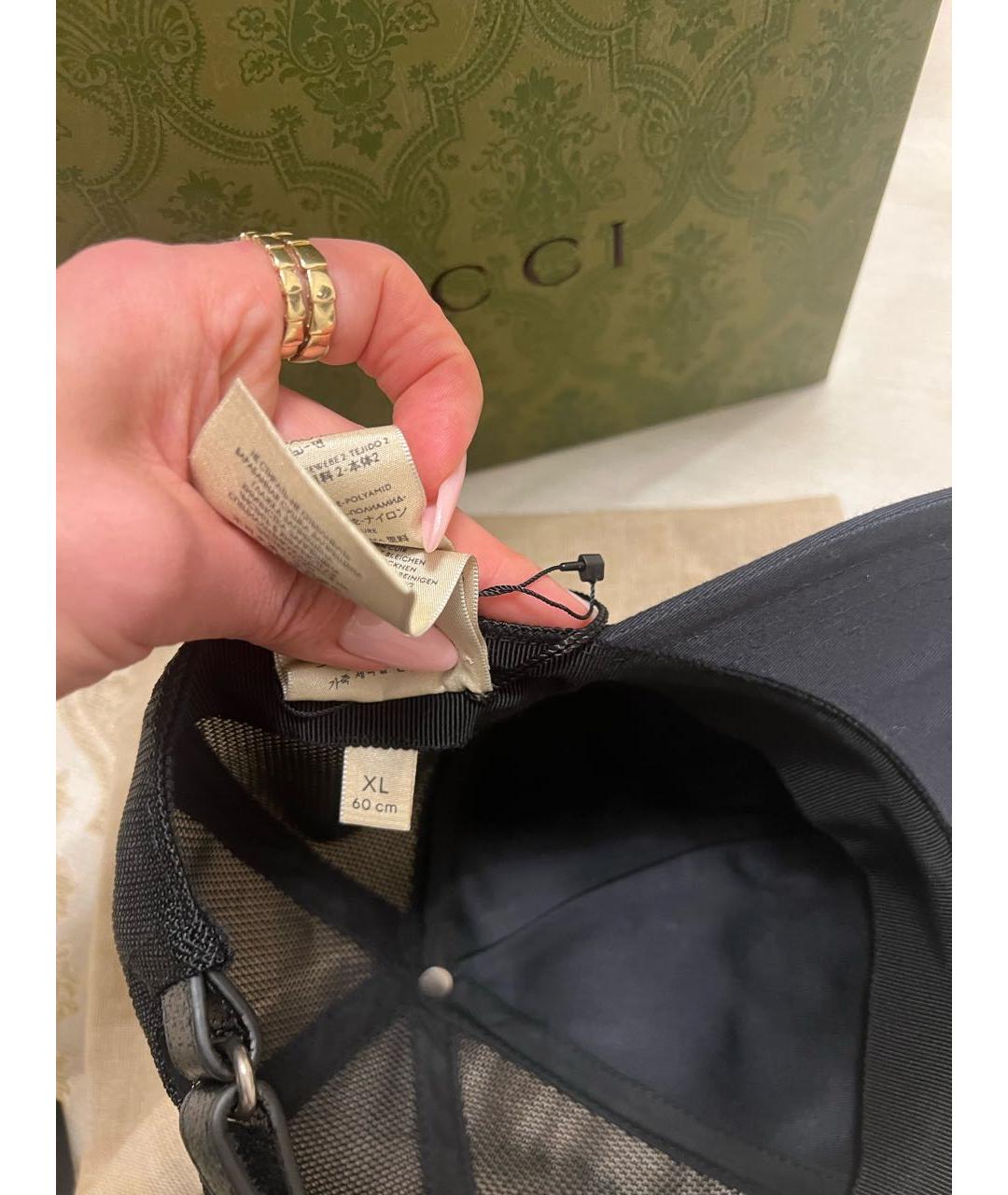 GUCCI Черная хлопковая кепка/бейсболка, фото 7