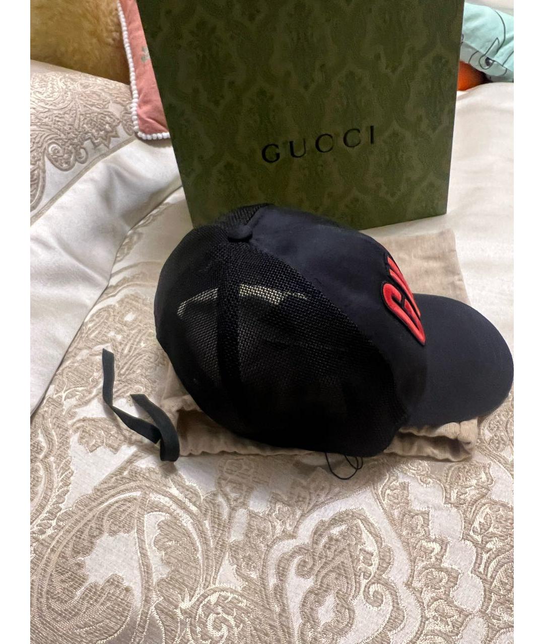 GUCCI Черная хлопковая кепка/бейсболка, фото 3