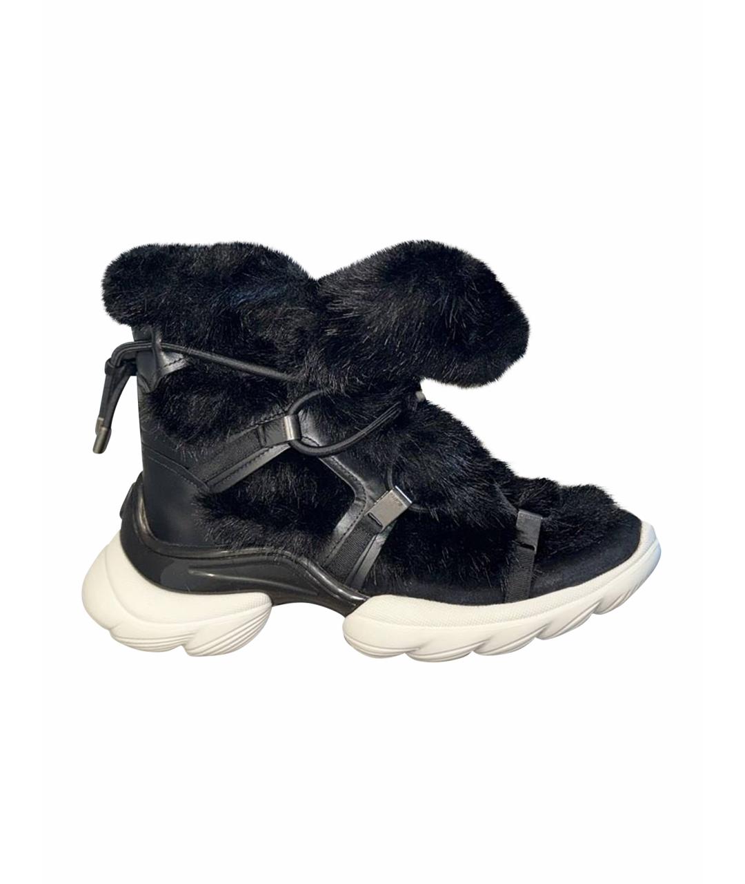 MONCLER Черные ботинки, фото 1