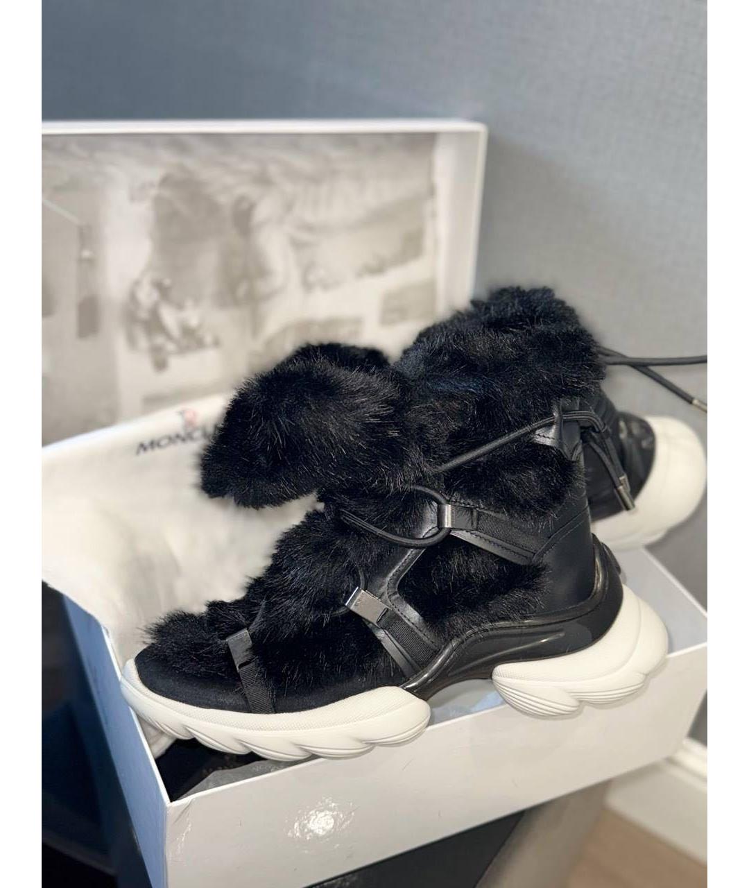 MONCLER Черные ботинки, фото 4