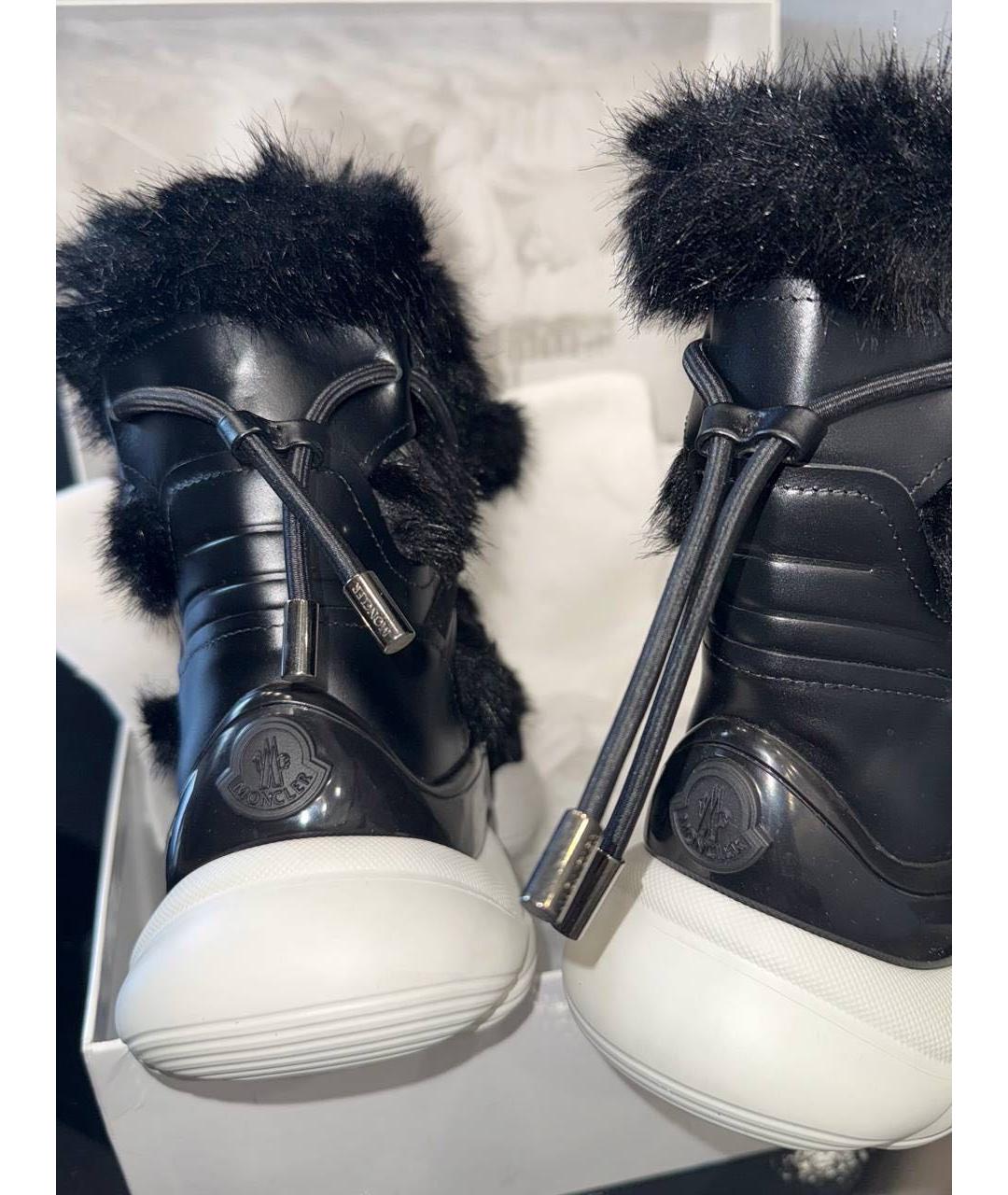 MONCLER Черные ботинки, фото 3