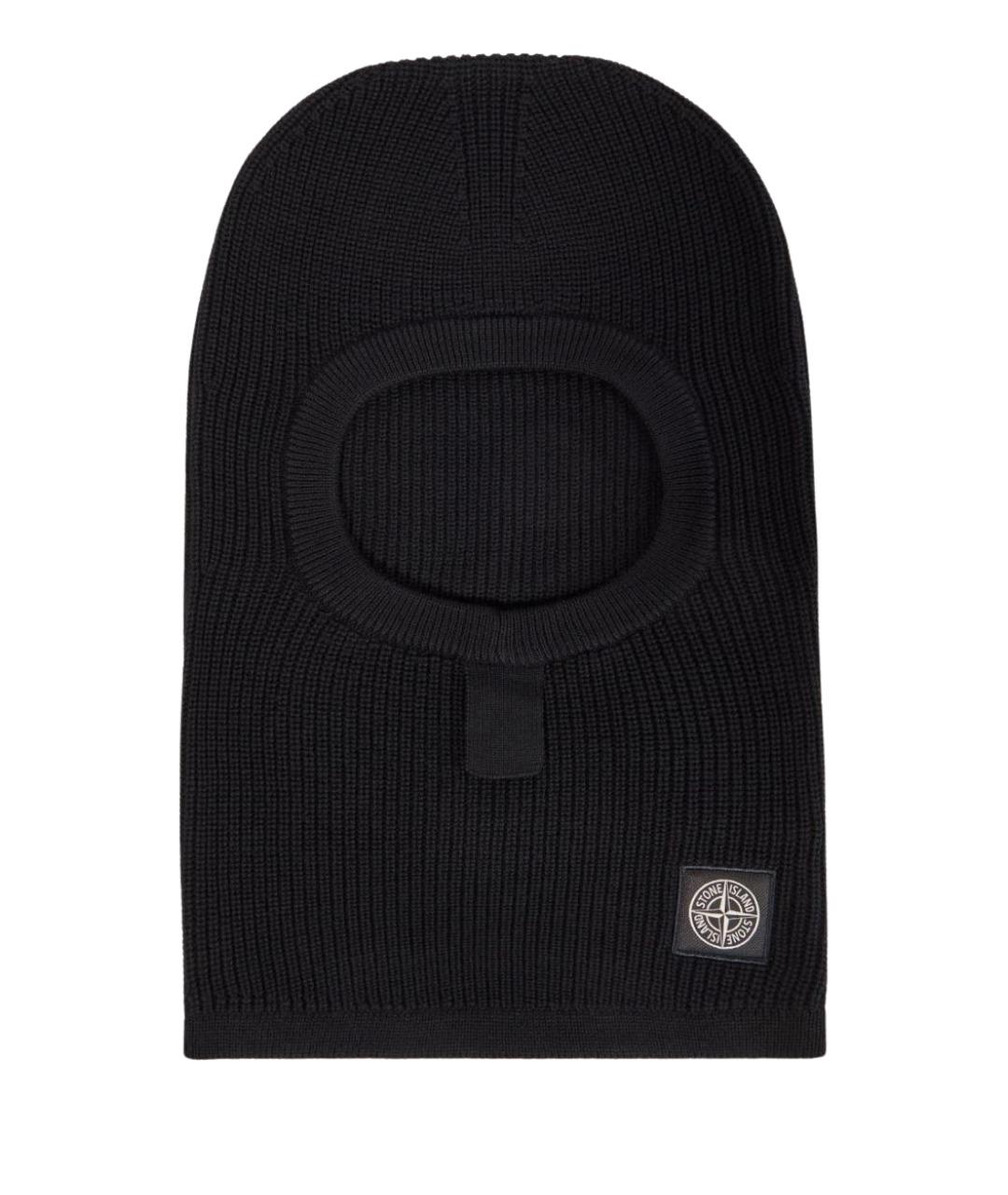 STONE ISLAND Черный шерстяной капюшон, фото 1