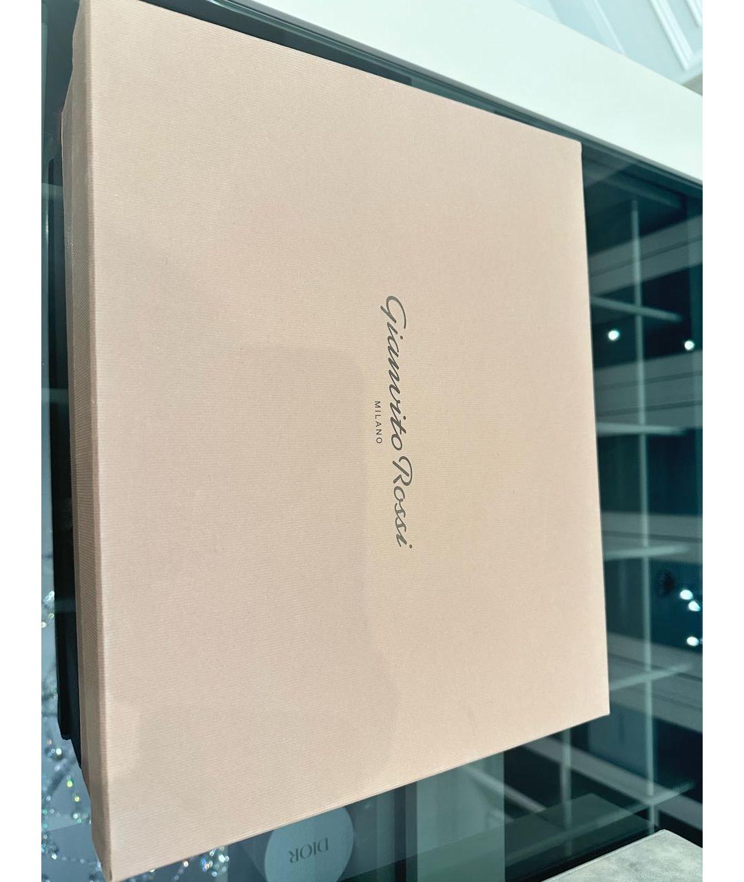 GIANVITO ROSSI Бежевые кожаные ботильоны, фото 8