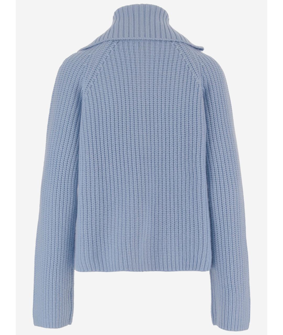 ALLUDE Голубой шерстяной кардиган, фото 2