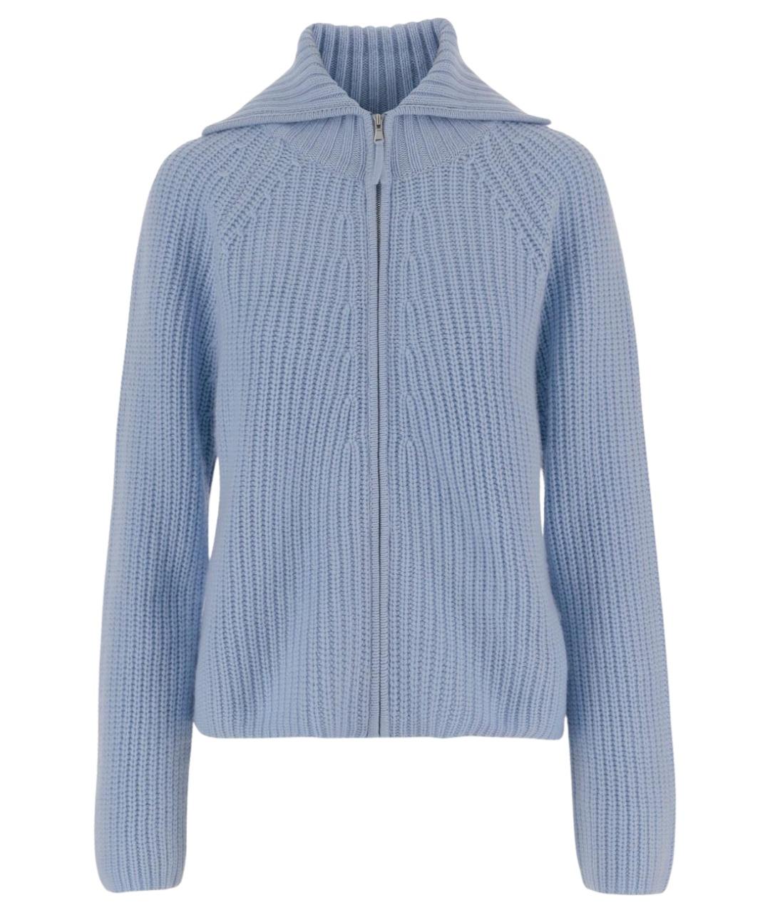 ALLUDE Голубой шерстяной кардиган, фото 1