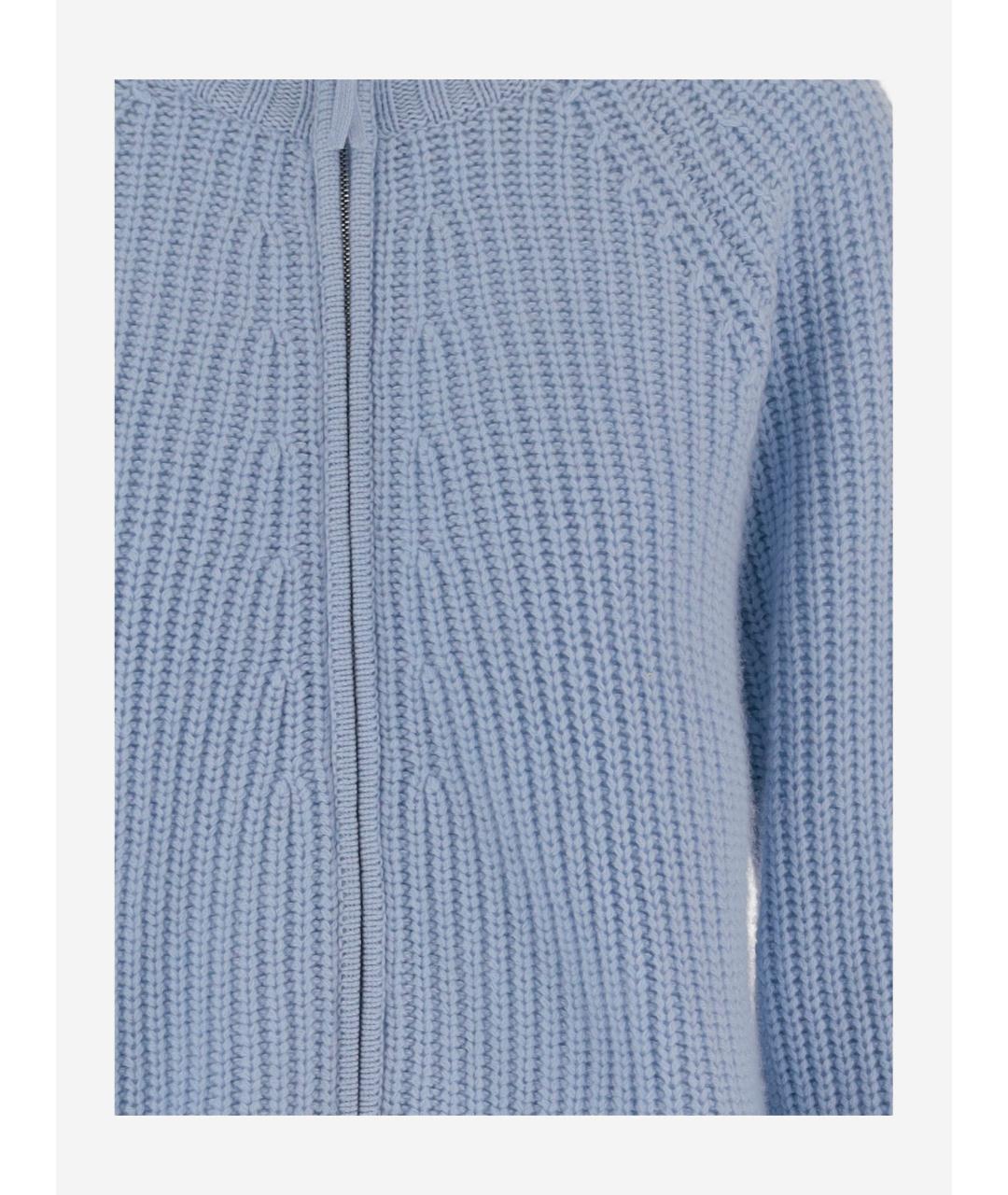 ALLUDE Голубой шерстяной кардиган, фото 3