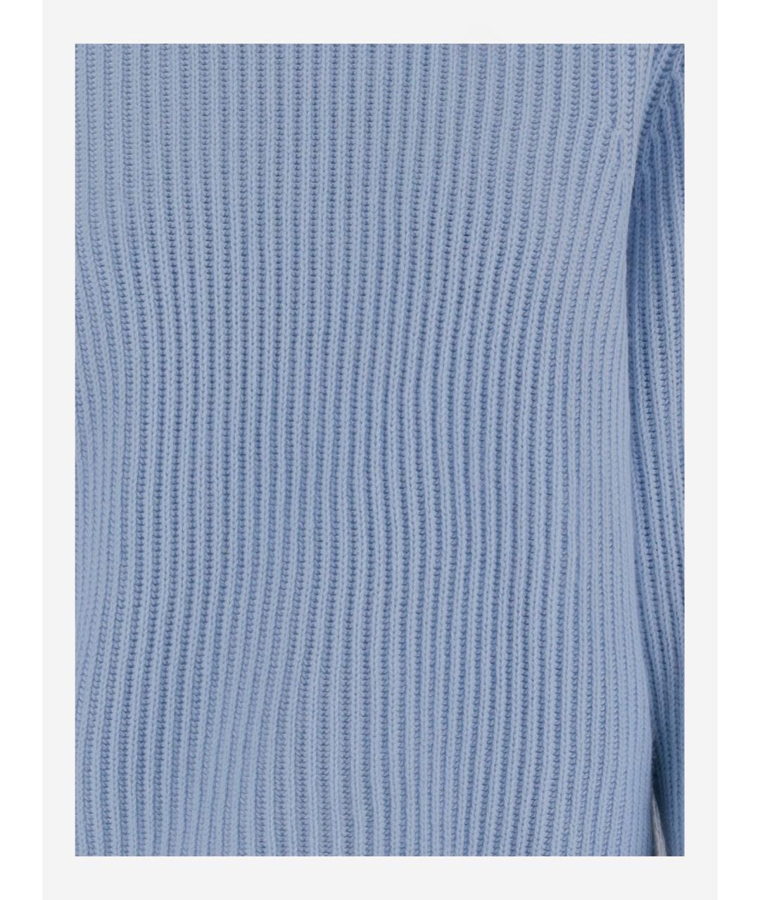 ALLUDE Голубой шерстяной джемпер / свитер, фото 1