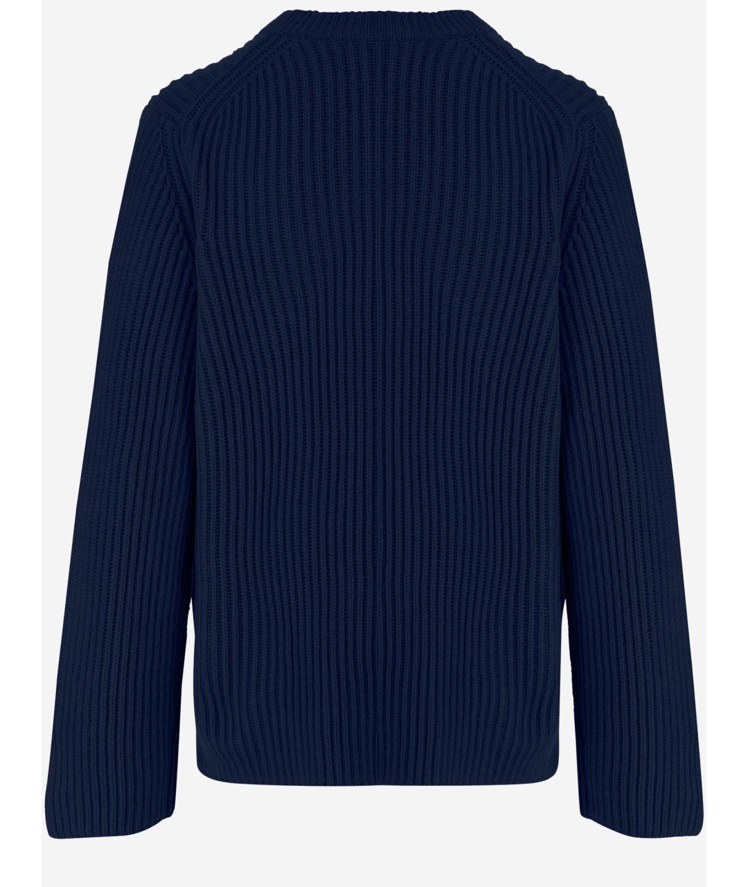 ALLUDE Синий шерстяной джемпер / свитер, фото 2