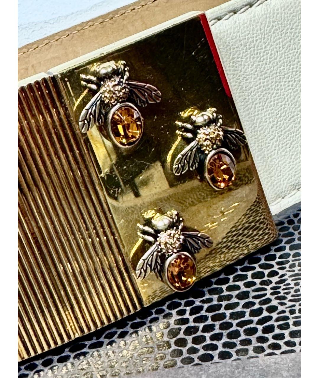 ALEXANDER MCQUEEN Бежевый кожаный ремень, фото 3