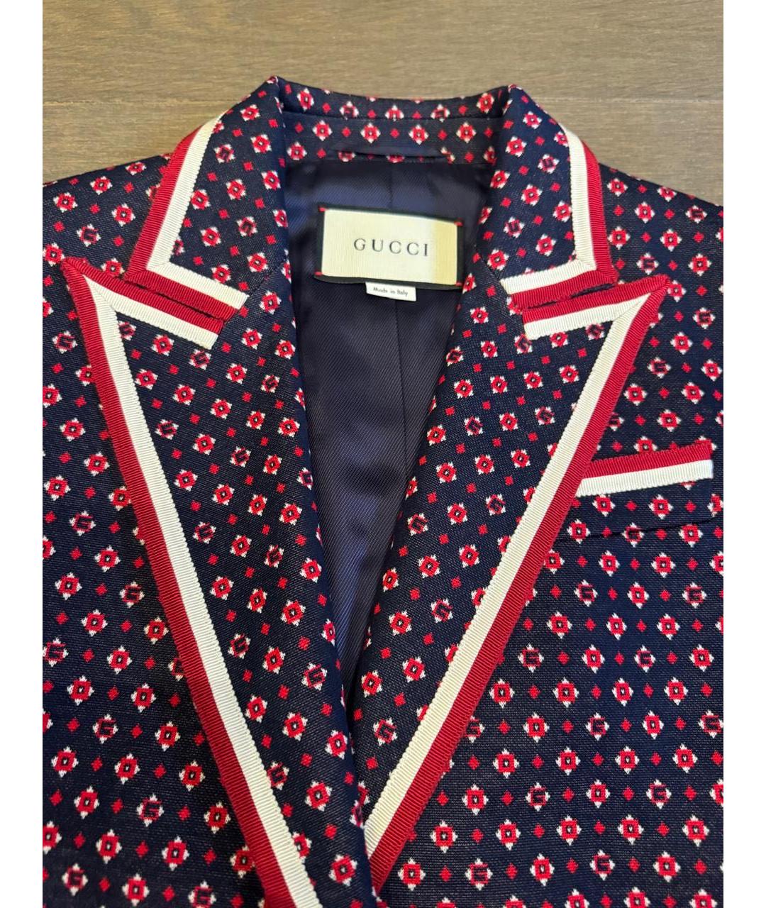 GUCCI Хлопко-эластановый жакет/пиджак, фото 3