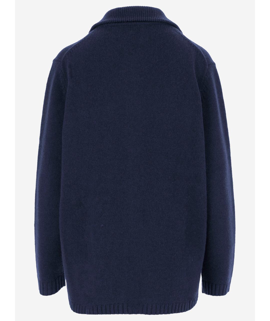 ALLUDE Синий шерстяной кардиган, фото 2