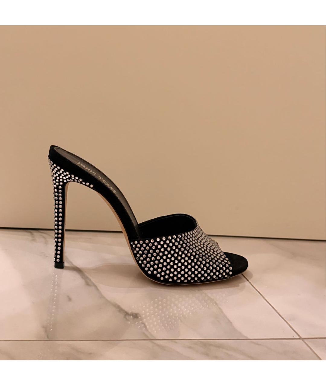 PARIS TEXAS Черные замшевые мюли, фото 8