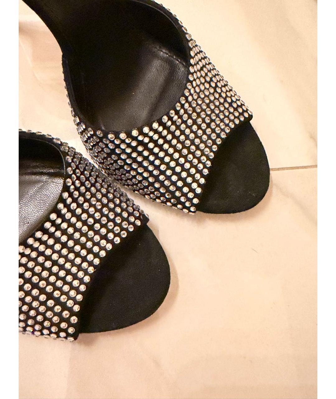 PARIS TEXAS Черные замшевые мюли, фото 7