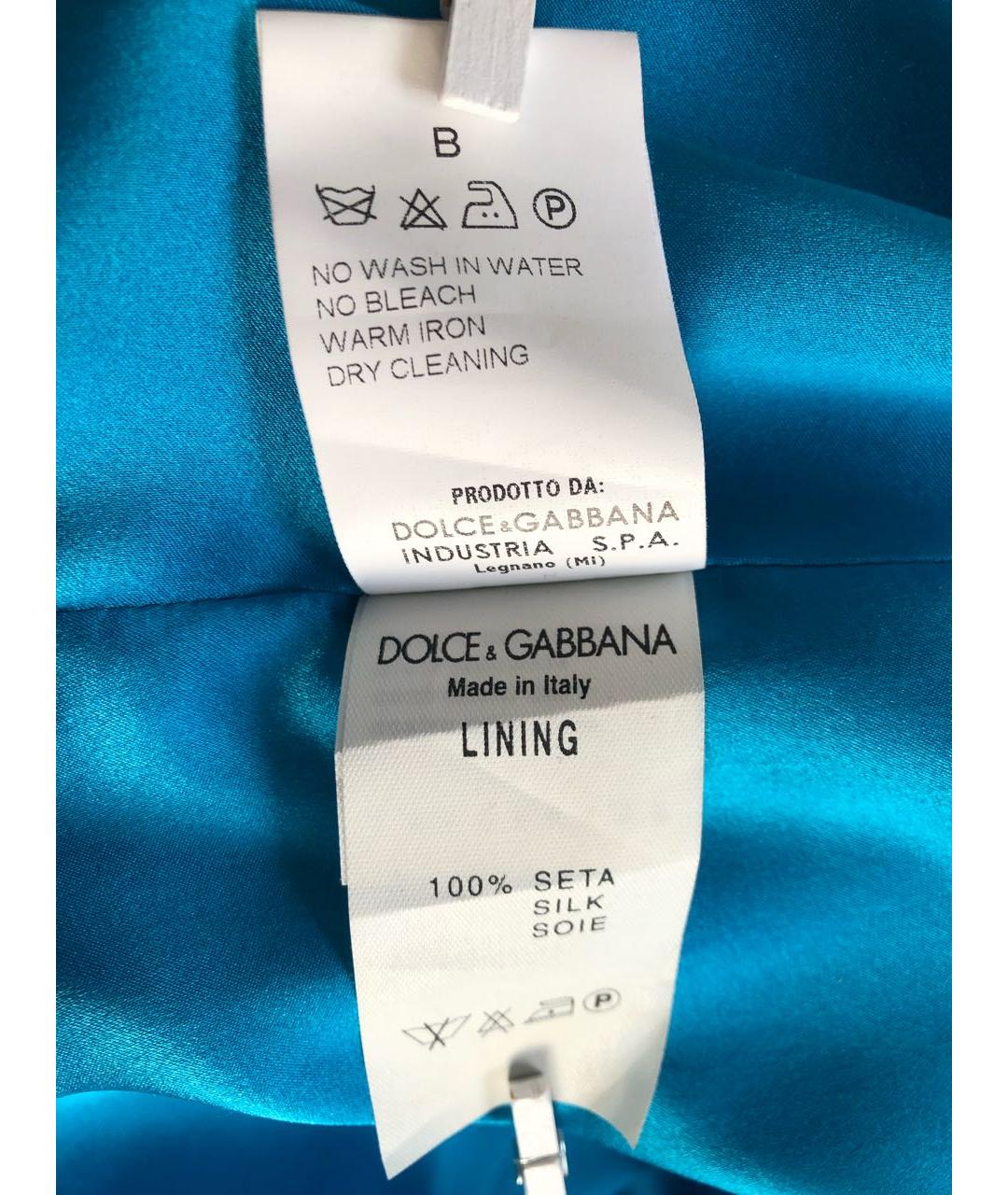 DOLCE&GABBANA Черный хлопко-эластановый жакет/пиджак, фото 5