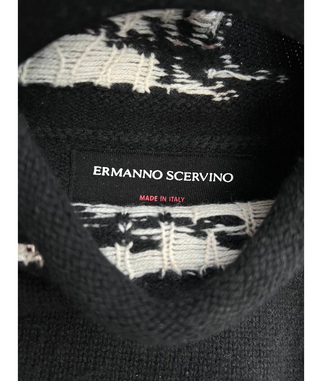 ERMANNO SCERVINO Черный кашемировый джемпер / свитер, фото 6