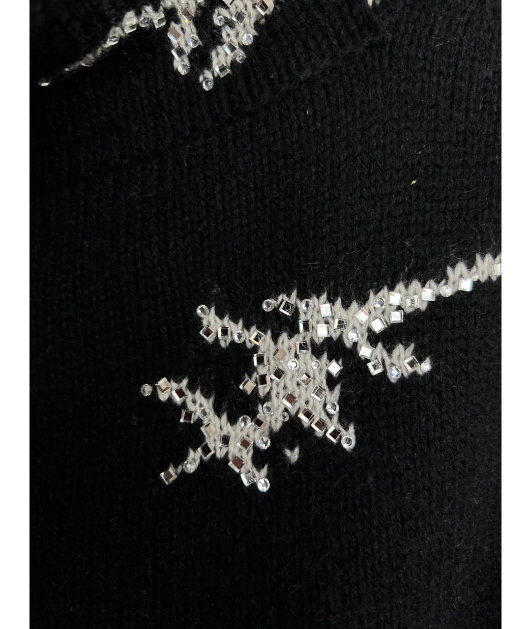 ERMANNO SCERVINO Черный кашемировый джемпер / свитер, фото 5