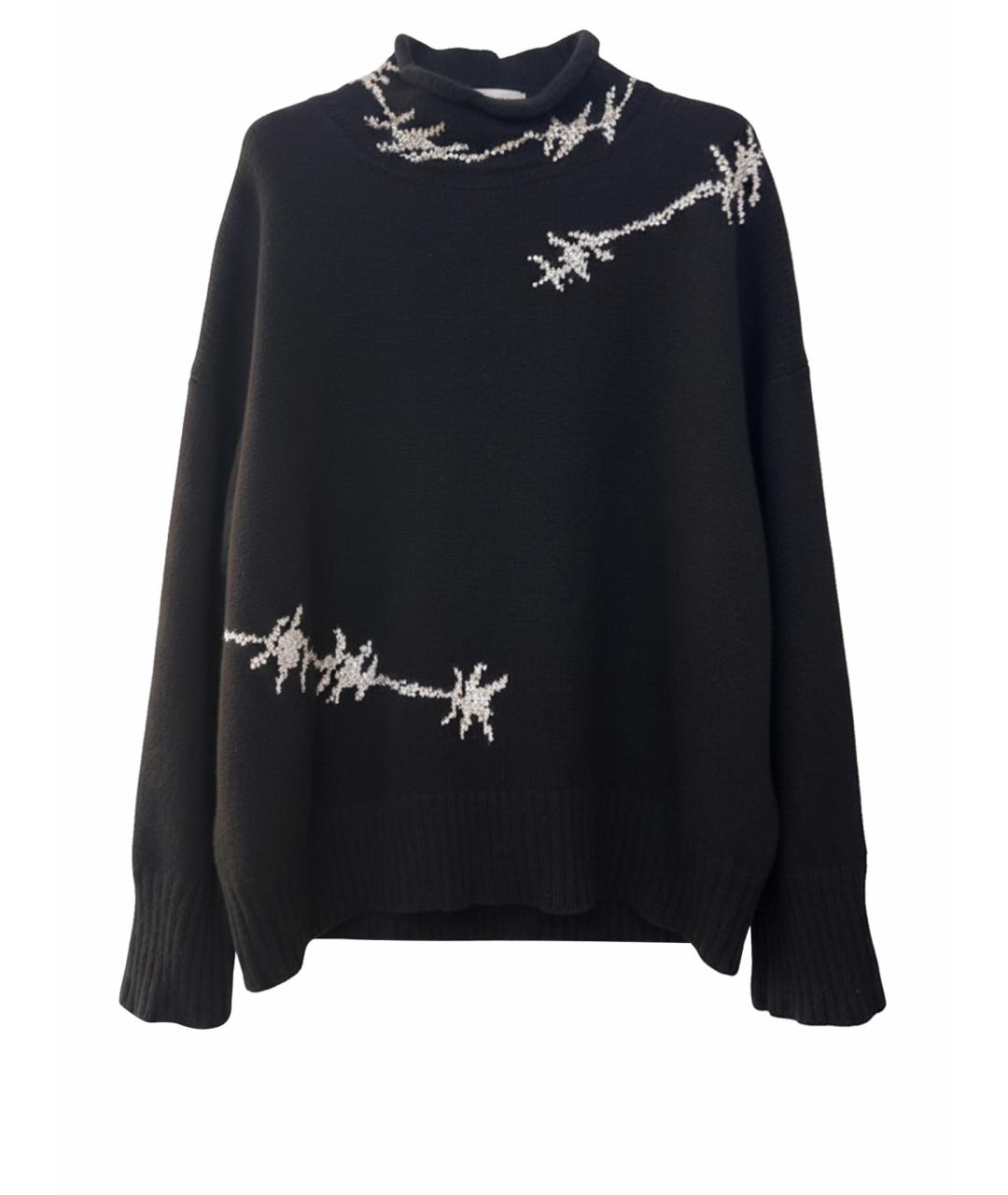 ERMANNO SCERVINO Черный кашемировый джемпер / свитер, фото 1
