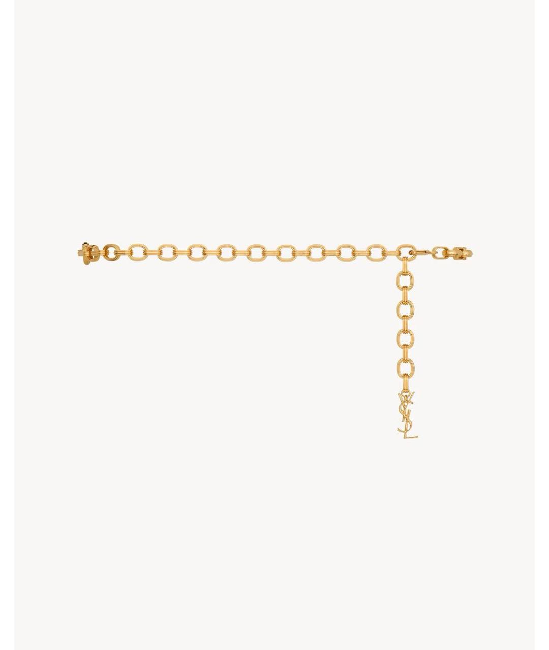 SAINT LAURENT Желтый ремень, фото 5