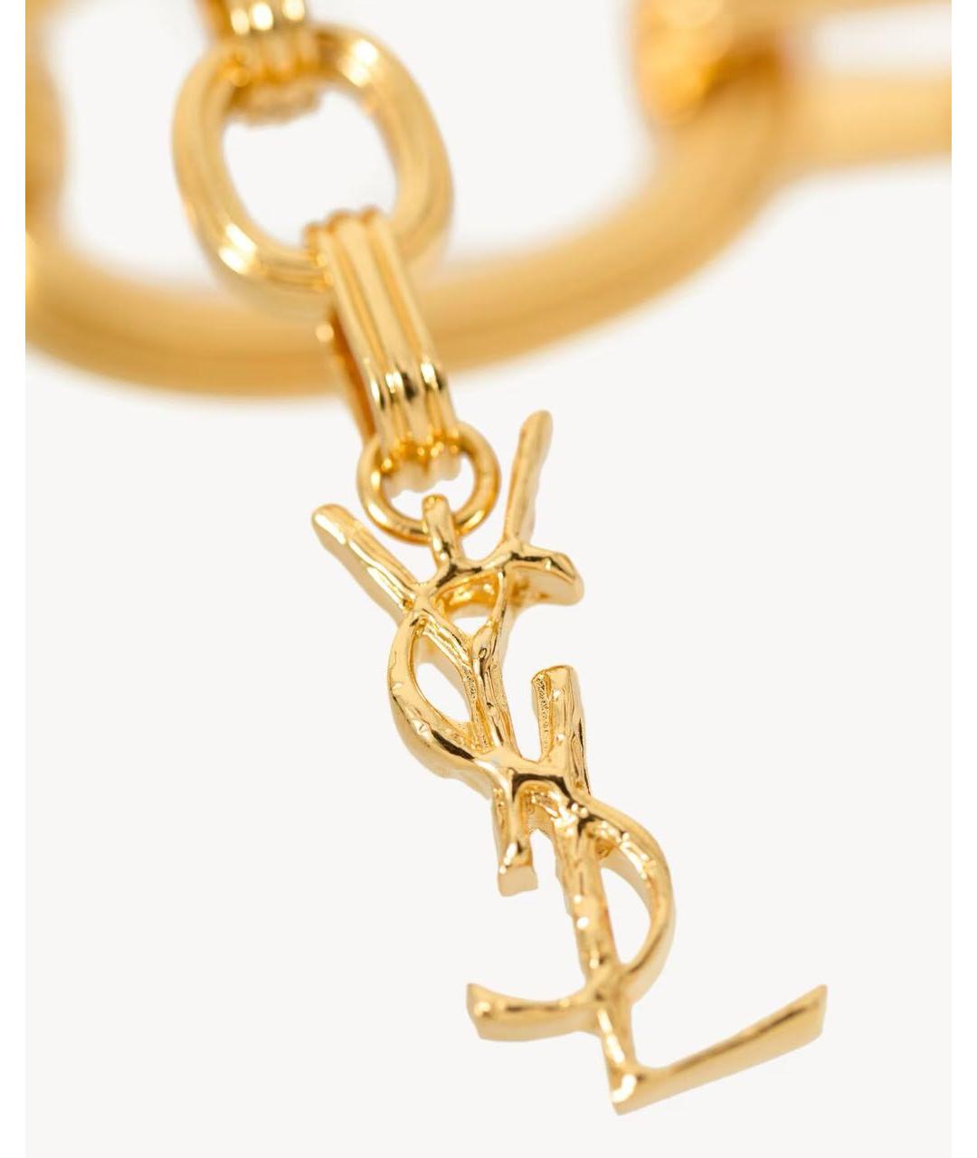 SAINT LAURENT Желтый ремень, фото 4