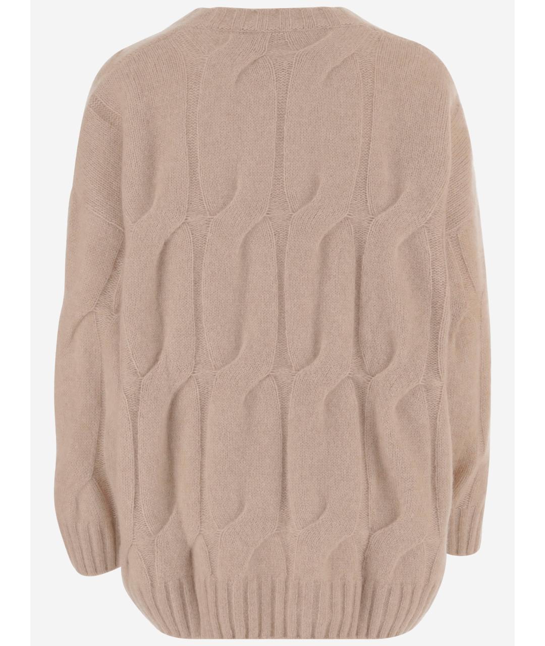 ALLUDE Бежевый кашемировый джемпер / свитер, фото 2