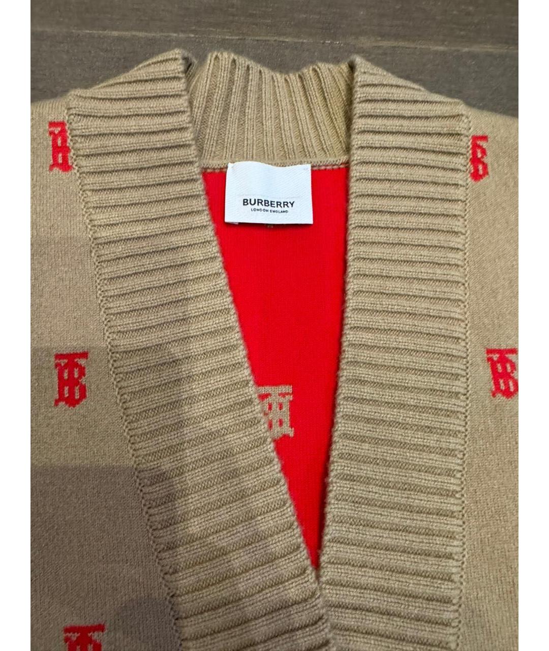 BURBERRY Бежевый кардиган, фото 3