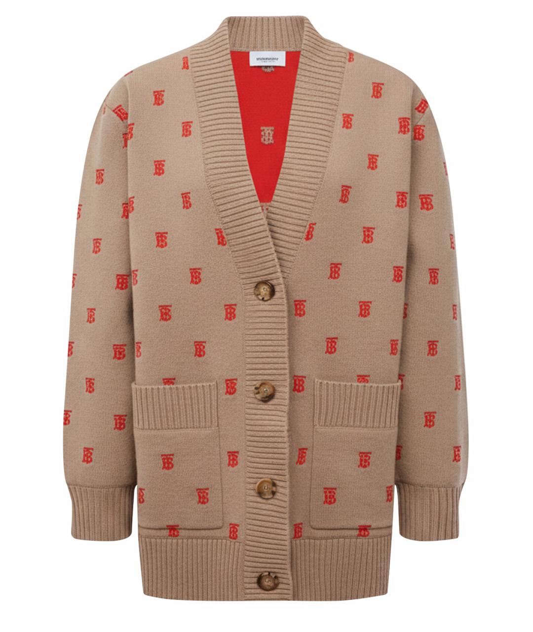 BURBERRY Бежевый кардиган, фото 1