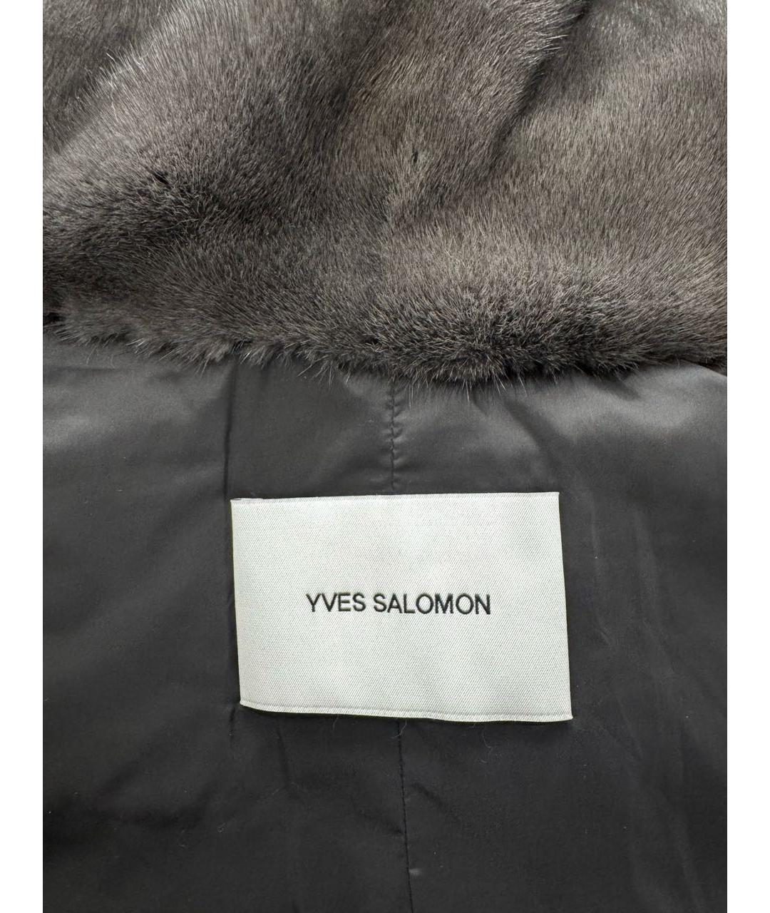 YVES SALOMON Антрацитовая куртка, фото 3