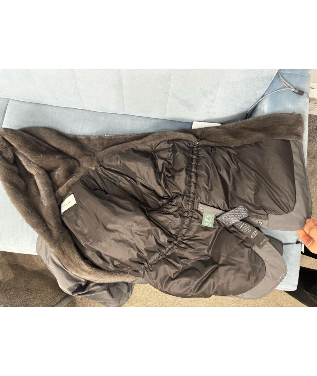 YVES SALOMON Антрацитовая куртка, фото 6