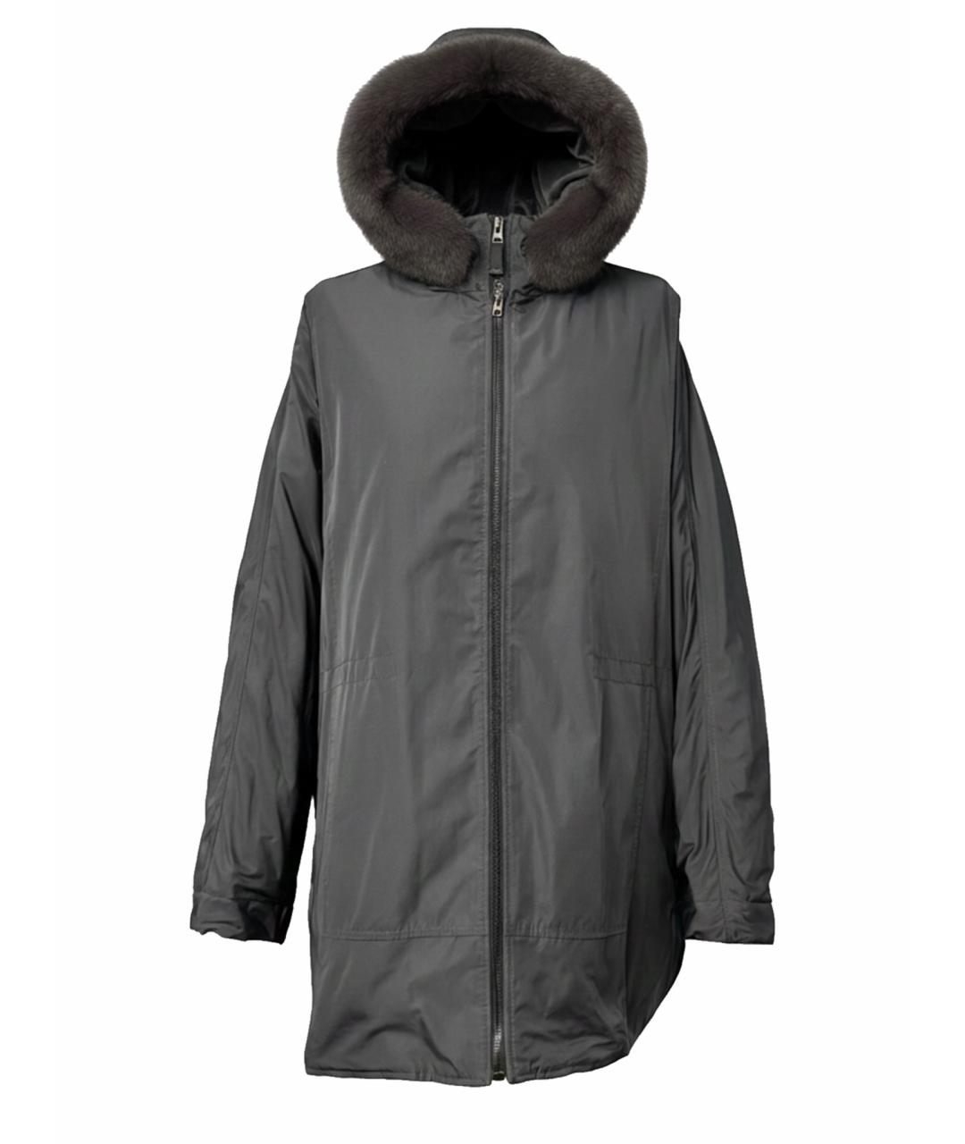 YVES SALOMON Антрацитовая куртка, фото 1