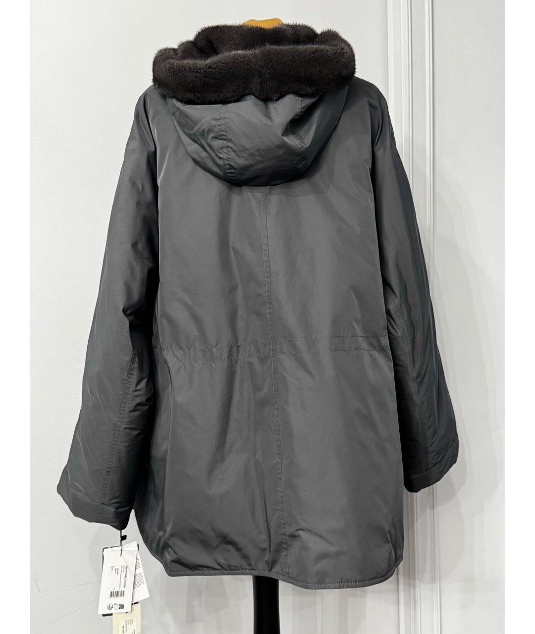 YVES SALOMON Антрацитовая куртка, фото 2