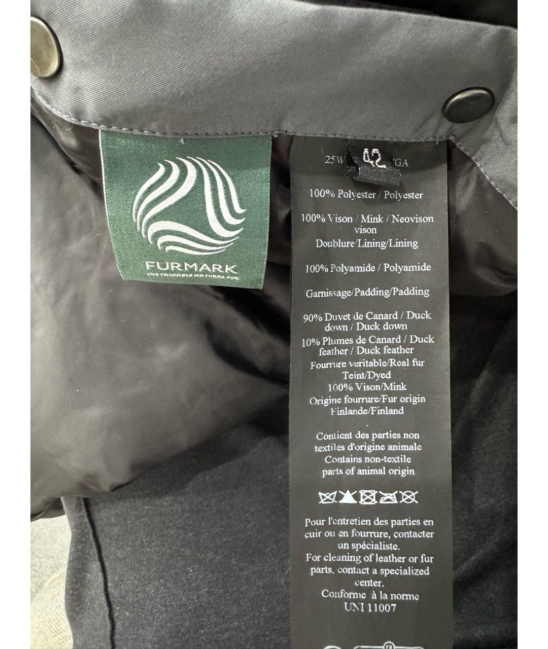 YVES SALOMON Антрацитовая куртка, фото 5