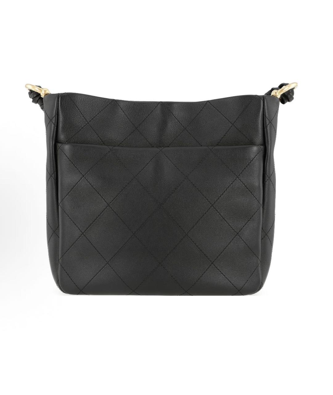 CHANEL Черная кожаная сумка через плечо, фото 2